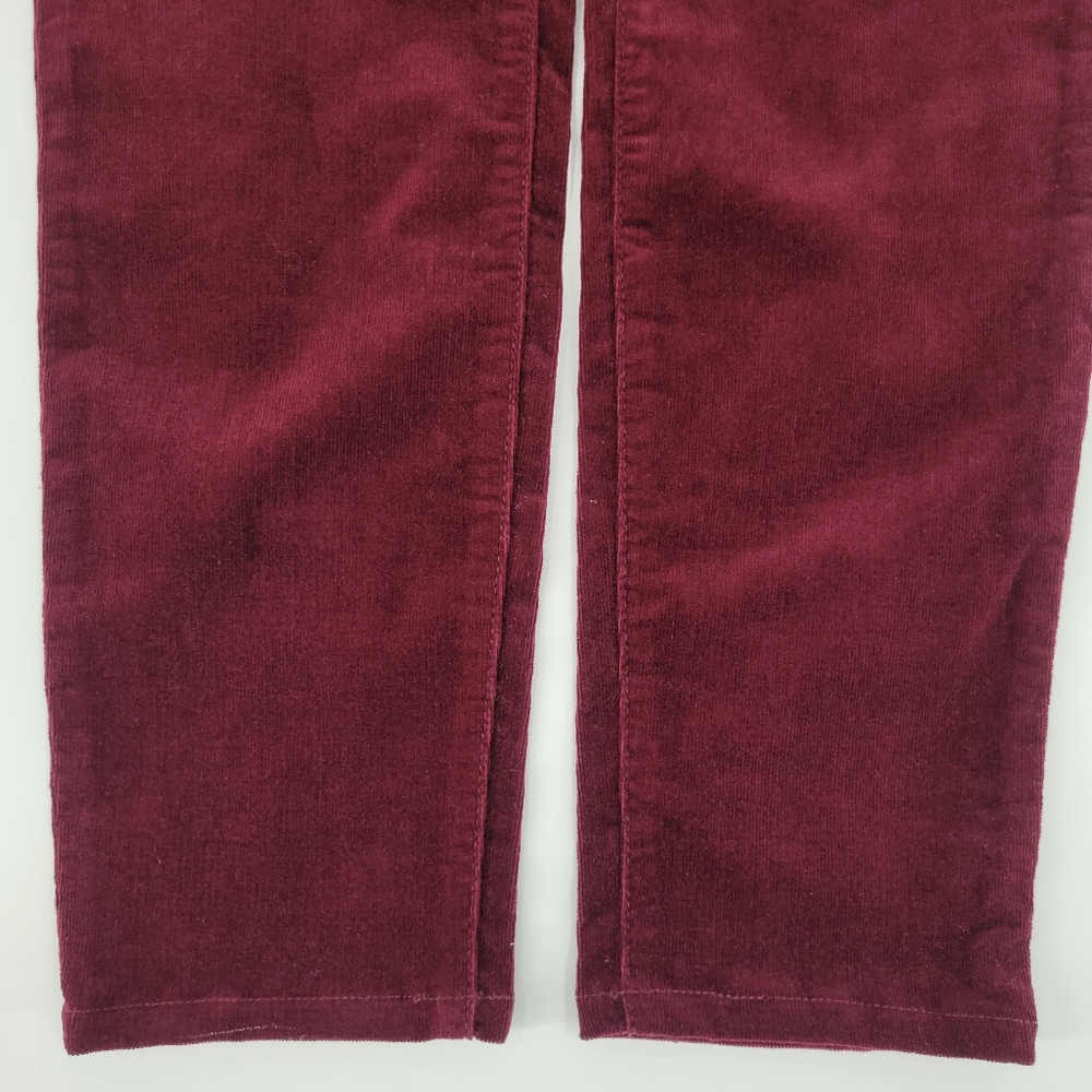 KUT FROM THE KLOTH Pants Diana Skinny Red Ruby Corduroy Cords Classic Size 4 - Picture 8 of 17